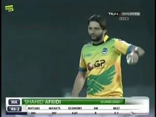Shahid Afridi hat trick leads Pakhtoons win against Maratha Arabians - Sakshi