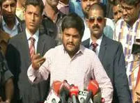 hardik patel speaks to media - Sakshi