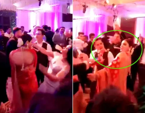 anushka sharma crazy dance at her wedding reception - Sakshi