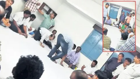 tdp Mp office as gambling den - Sakshi