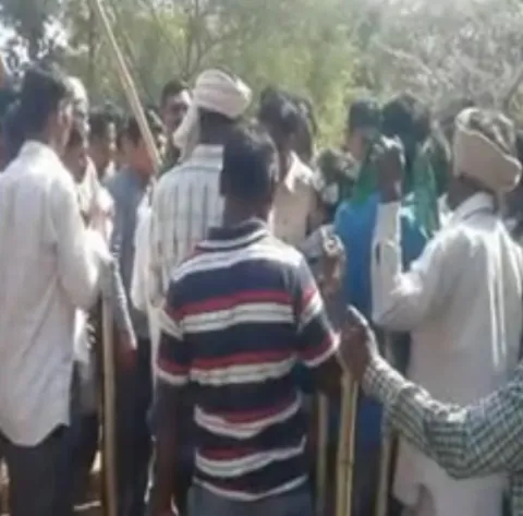 high tension in mancherial district - Sakshi
