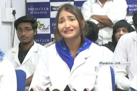 fatima medical college students demands for justice - Sakshi