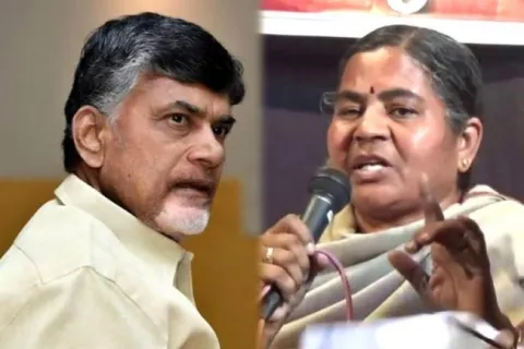 Rohith vemulas mother Radhika fires on Chandrababu naidu - Sakshi