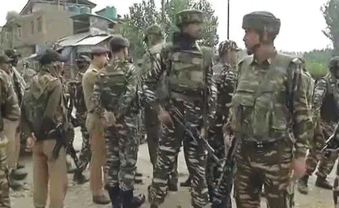 Pulwama attack : terrorists killed by forces - Sakshi
