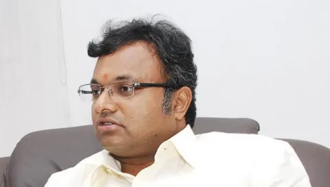 ED raids Karti Chidambaram premises in Delhi and Chennai  - Sakshi