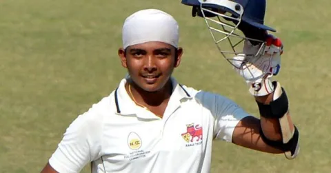 Prithvi Shaw gets compared to Sachin Tendulkar - Sakshi