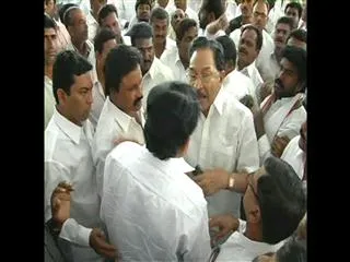group politics in adilabad congress - Sakshi