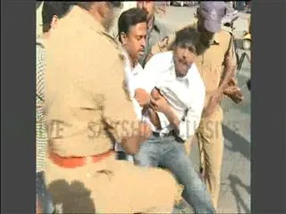 TJAC people attacking on LB Staduium - Sakshi