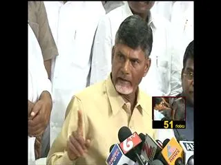 Chandra Babu Naidu sees red when National media questions his stand o Telangana - Sakshi