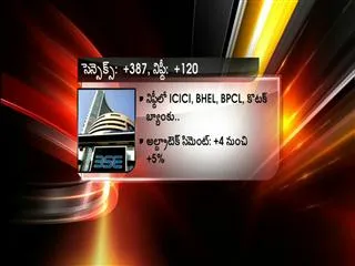 Sensex gains over 300 points; banks surge - Sakshi