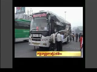 RTA officials seize 8 buses in lb nagar - Sakshi
