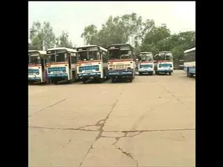 Bus Services Halted Due to Telangana - Sakshi
