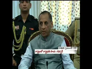Governor narasimhan speak to media - Sakshi