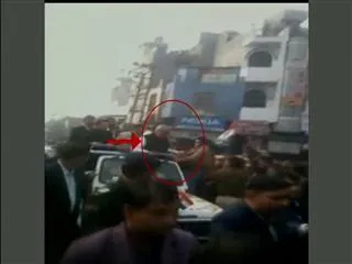 Haryana chief minister Bhupinder Singh Hooda slapped in Panipat - Sakshi