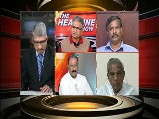 Discussion on " CM Kiran Behavior" in Headline Show - Sakshi