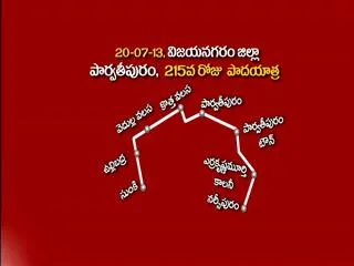 Sharmila's 215th Day Padayatra Schedule - Sakshi