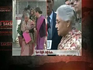 Sonia Gandhi votes in Delhi Assembly election - Sakshi