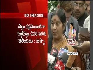 Sushma Swaraj fires on Congress - Sakshi
