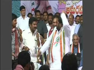 Telangana MP's dances at Athmiya sammelanam - Sakshi