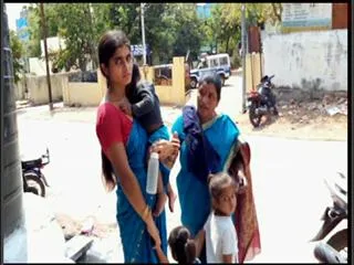 Husban Pushes Out his wife and children - Sakshi