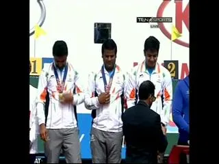 indian men bag asiad gold in archery team event - Sakshi