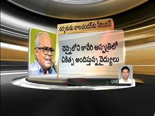 eminent-director-balachander-under-critical-condition - Sakshi