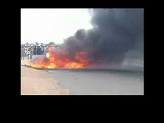 Fire accident in Auto near Basara - Sakshi