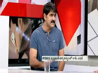 Hero srikanth reading headlines in sakshi studio - Sakshi