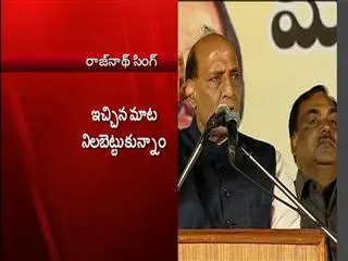 Raj Nath Singh at BJP Meeting - Sakshi