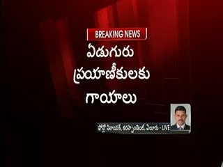 7 were injured in volvo bus accident at tadepalligudem - Sakshi