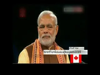 PM Narendra Modi delivers major speech in Toronto - Sakshi