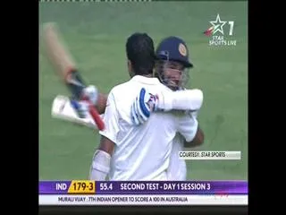 Murali Vijay hitscentury in Brisbane test - Sakshi