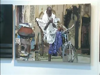 painting exhibition for hudhud cyclone victims - Sakshi