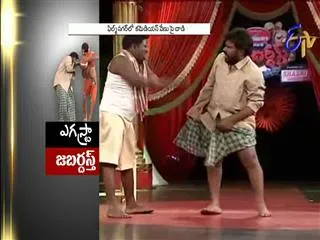 Comedian Jabardasth Venu gives controversial skit - Sakshi