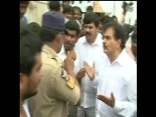 LB Nagar police misbehavior with Ex. DGP - Sakshi