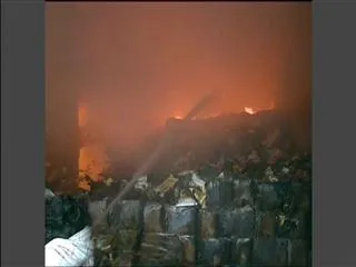 Fire accident in freedom refined oil godown at gollapudi - Sakshi