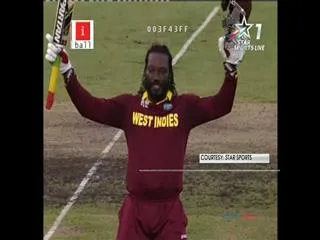 Chris Gayle hits double ton in World Cup - Sakshi