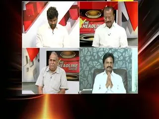 The headline show on discussion on KCR fires on tv9 and Andhra jyothi - Sakshi