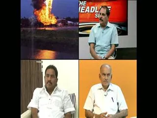 The headline show on discussion on 16 killed, 18 injured in AP blaze after gas pipeline bursts - Sakshi