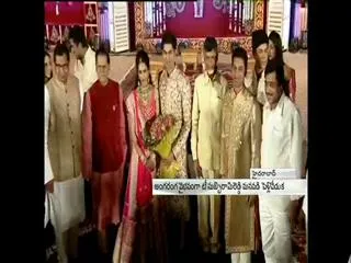 T Subbarami Reddy grand son's wedding in Hitex - Sakshi