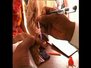 people's fingers marked during elections - Sakshi
