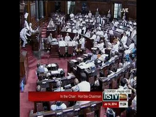 Rajya Sabha adjourned over meeting with Hafeez Saeed. - Sakshi