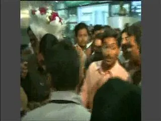 Grand Welcome to YS Jagan at Shamshabad Airport - Sakshi