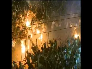 police-revellers-clash-at-devaragattu-banny-ustavam - Sakshi