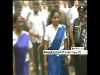 MP Kavitha takes oath as Bharat Scouts and Guides Chief Commissioner - Sakshi