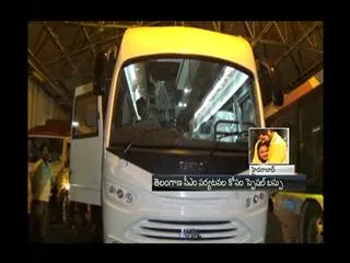 KCR gets Rs 5 crore Mercedes Benz Bus for tours - Sakshi