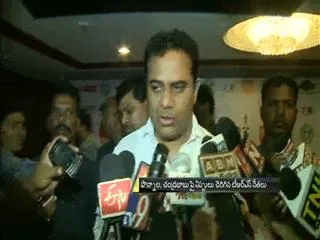 KTR speaks to media on Ponnala comments - Sakshi