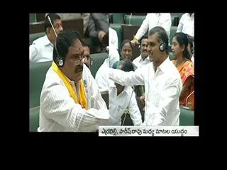 War of words between TDP and TRS in T Assembly - Sakshi