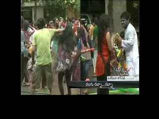 Holi Celebrations In Malaysian Township Hyderabad - Sakshi