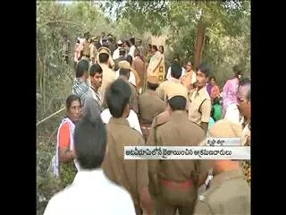 Police against Land enroachment in forests near Krishna districts - Sakshi